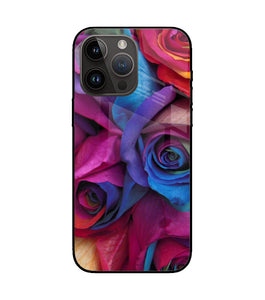 Colorful Roses iPhone 14 Pro Max Glass Cover