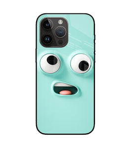 Silly Face Cartoon iPhone 14 Pro Max Glass Cover