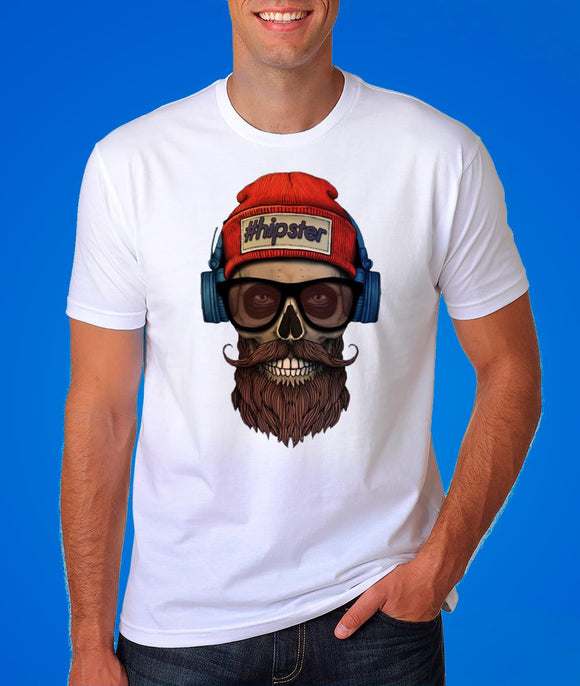 Hipster Skull Graphic Tshirt