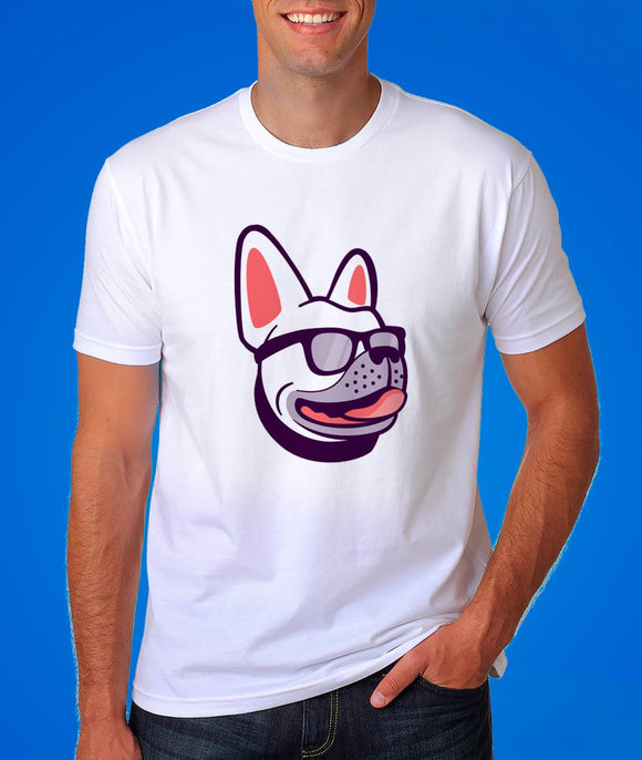 Hipster Pug Designer Graphic Tshirt