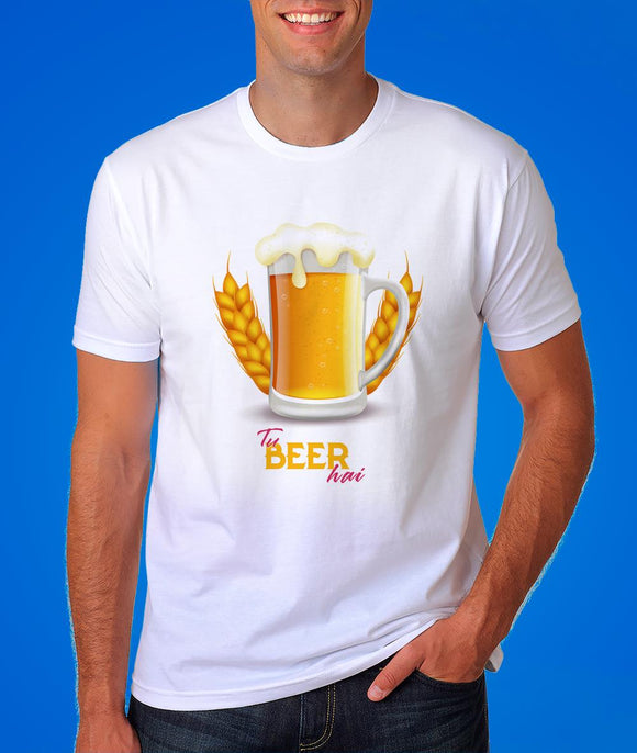 Tu Beer Hai Quote Graphic Tshirt