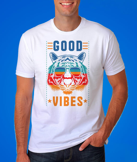 Good Vibes Tiger Graphic Tshirt