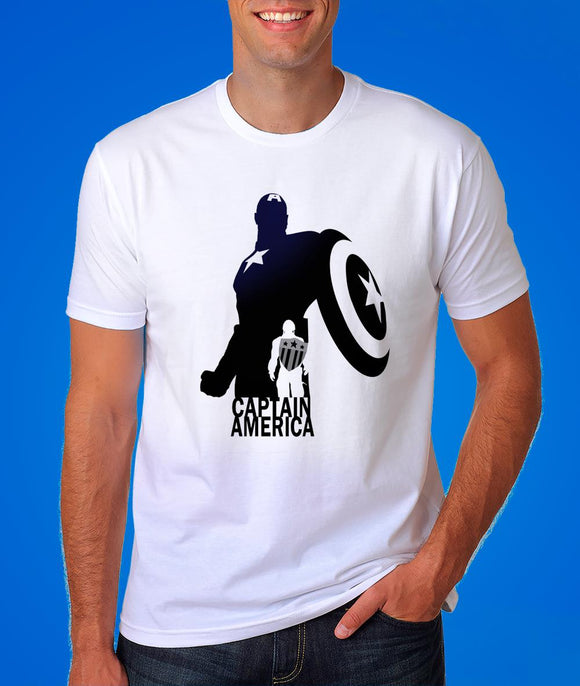 Captain America With Shield Graphic Tshirt