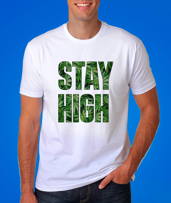 Stay High Marijuana Graphic Tshirt