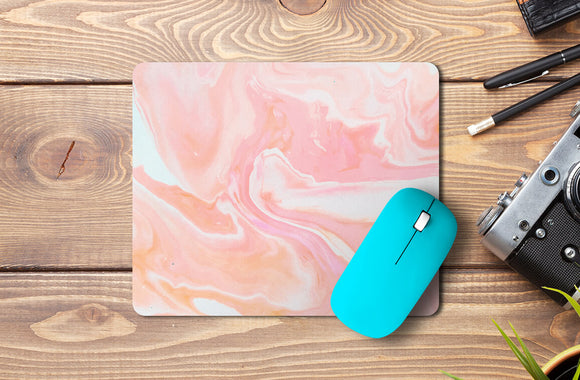 Pink Marble Abstract Mousepad