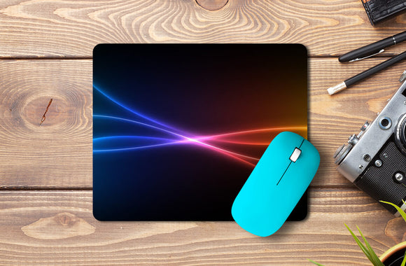 Colorful Waves Abstract Mousepad