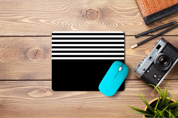 Black and white Abstract Pattern Mousepad
