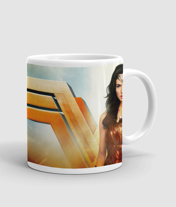 Wonder women printed mug
