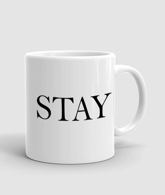 Stay weird printed mug