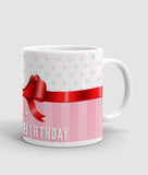 Happy birthday printed mug