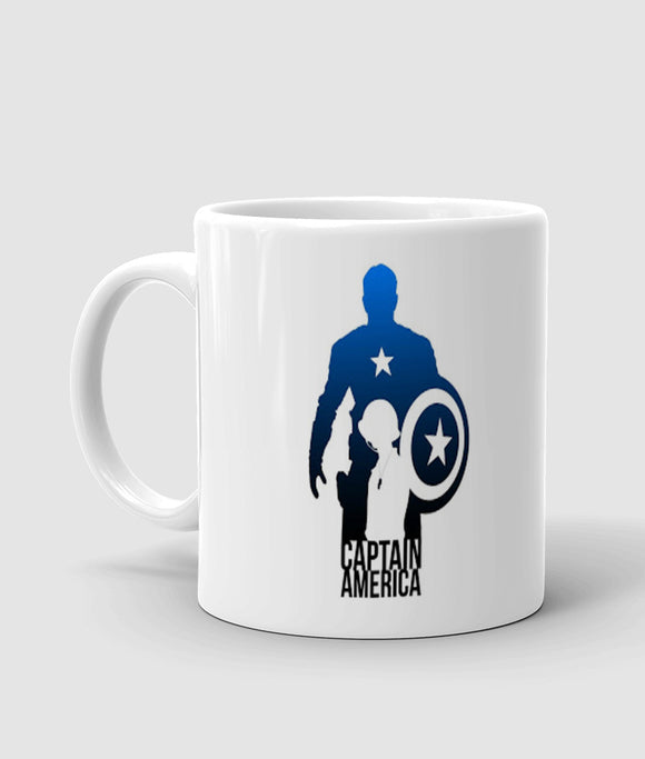 Captain america printed mug