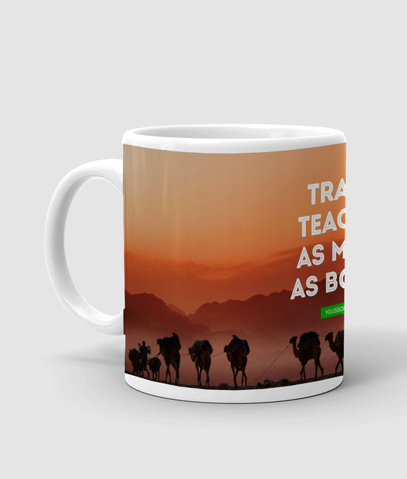 Travel desert quote printed mug