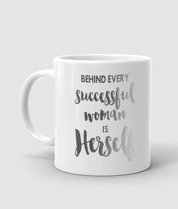 Woman quotes printed mug