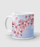 Abstract flower quote printed mug