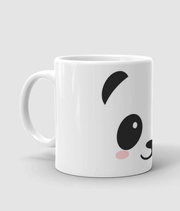 Cute panda face printed mug
