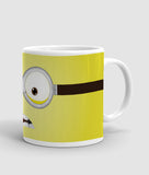 Minion face printed mug