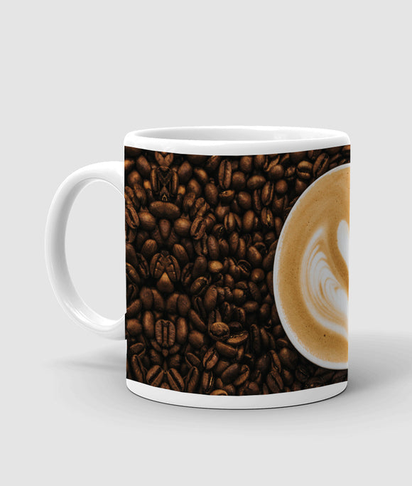 Coffee brewing printed mug