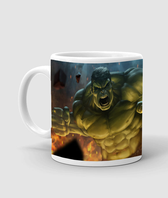 Hulk avengers printed mug